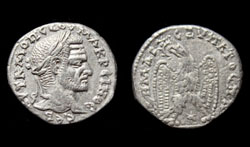 Syria, Seleucis and Pieria, Macrinus, Tetradrachm, Eagle reverse